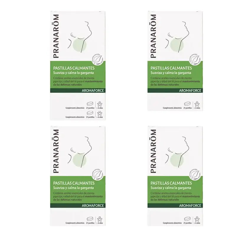 Pranarôm Aromaforce, 4X21 Throat Lozenges