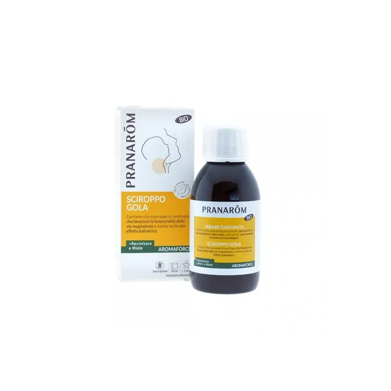 Pranarom Aromaforce Throat Syrup Honey and Ravintsara, 150ml