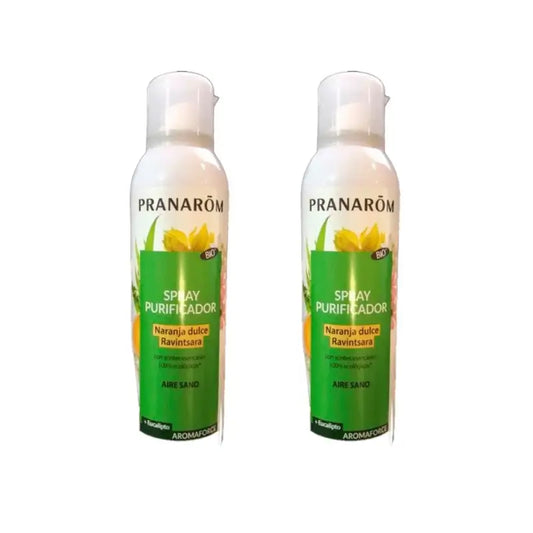Pranarôm Aromaforce Purifying Spray Sweet Orange Ravintsara, 2X150Ml