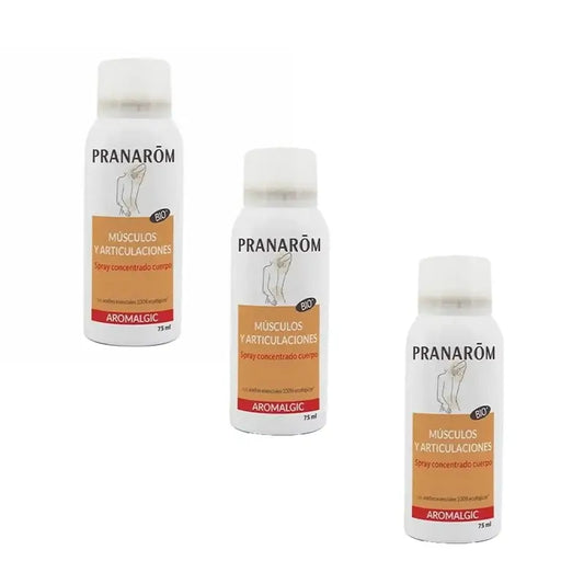 Pranarôm Aromalgic Concentrated Spray Muscles & Joints Bio, 3X75 Ml