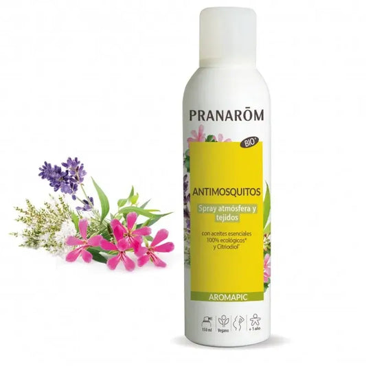 Pranarôm Antimosquito Spray Atmosphere & Tissues Bio, 150 ml