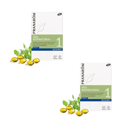 Pranarôm Respiratory Tract Oleocaps+ 1 Oregano, 2X30 Capsules