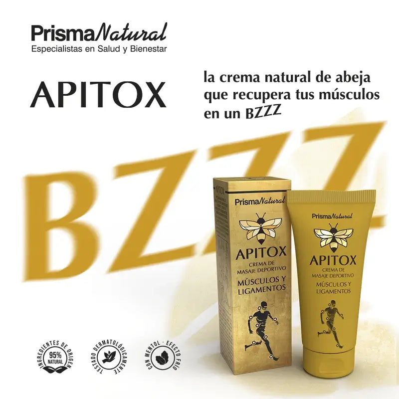 Apitox Sports Muscle & Ligament Massage Cream, 60 ml