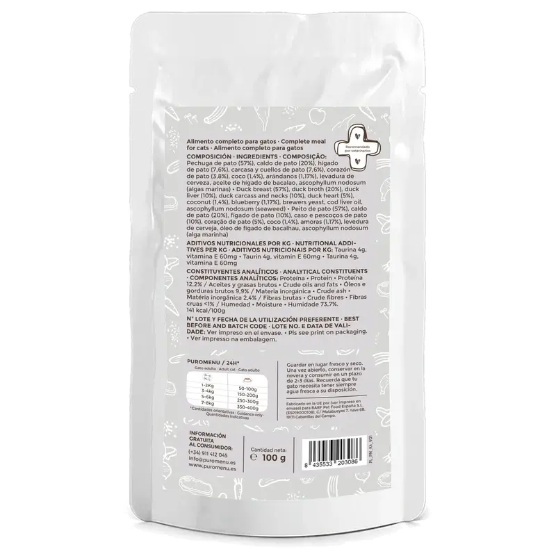 Puromenu Endless Purring Menu , 1 unit