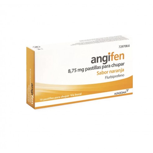 Angifen 8.75 mg 16 Orange-flavoured lozenges