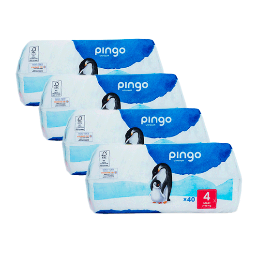 Pack 4 X Pingo Ecological Nappies, Size 4 Maxi (40 Units)