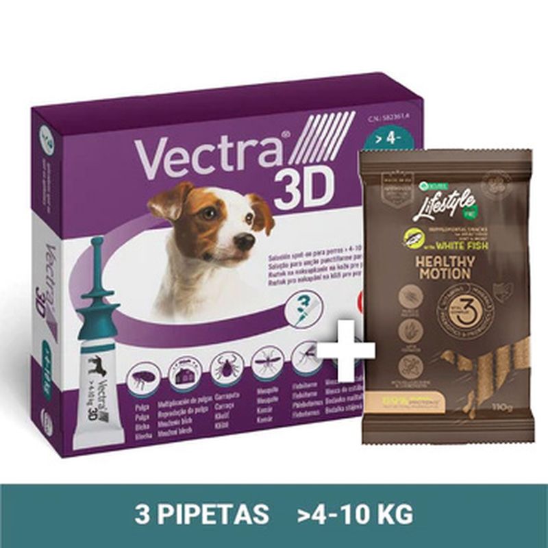 Vectra 3D Dog 4-10 kg 3 Pipettes