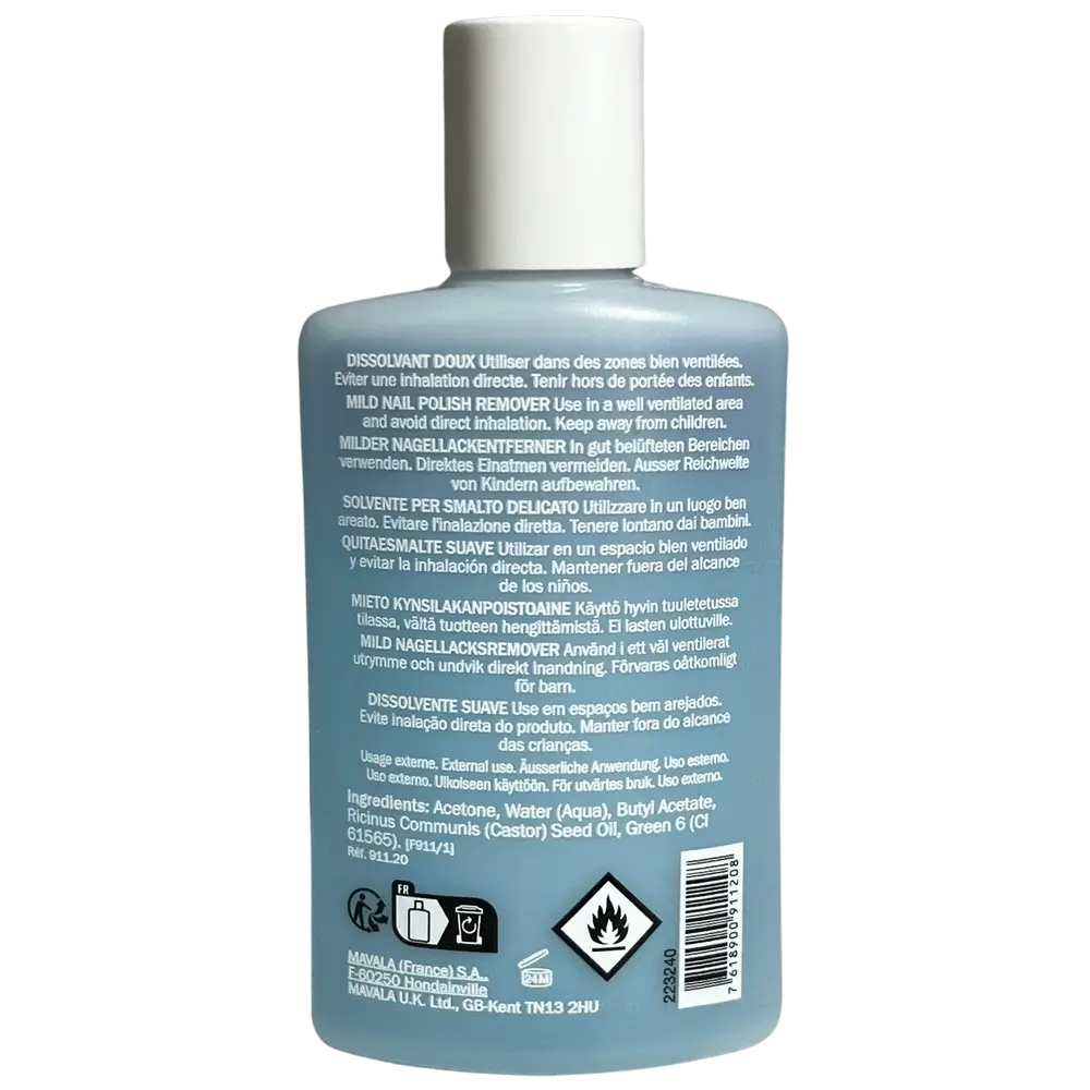 Mavala Nail Polish Remover Blue 100 ml