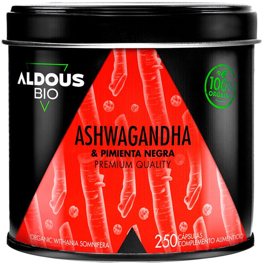 Aldous Bio Ashwagandha Root With Black Pepper , 250 capsules