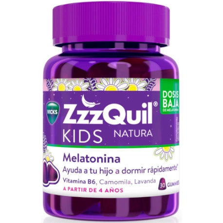 Zzzquil Natura Kids Low Dose Melatonin 4 Years and Up , 30 gummies