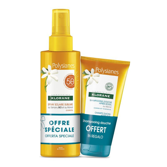 Klorane Pack Sun Spray Spf50 200Ml + Gift Shower Shampoo 75 Ml