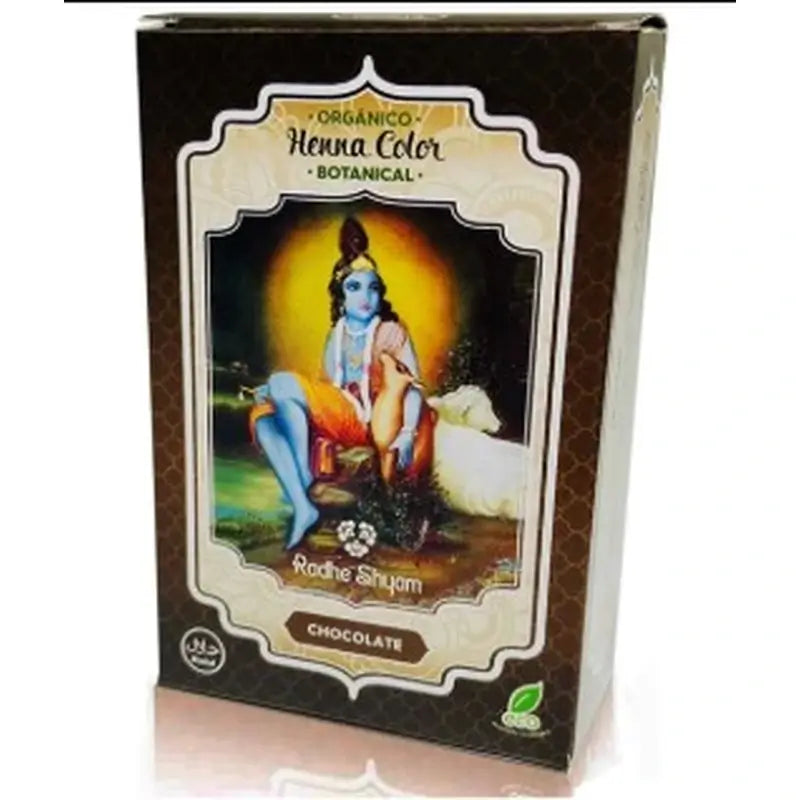Radhe Shyam Henna Powder Chocolate Botanical , 100 gr