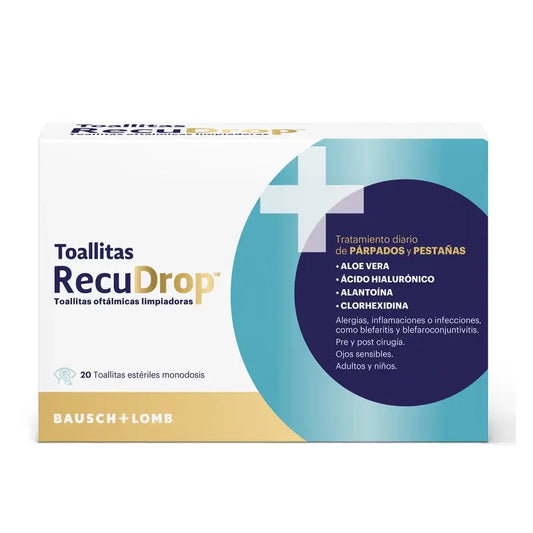 Recudrop Ophthalmic Cleansing Wipes , 20 units