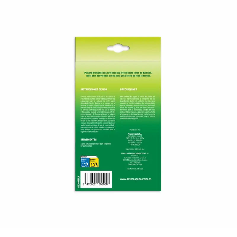 Relec Citronella Mosquito Control Wristband Black