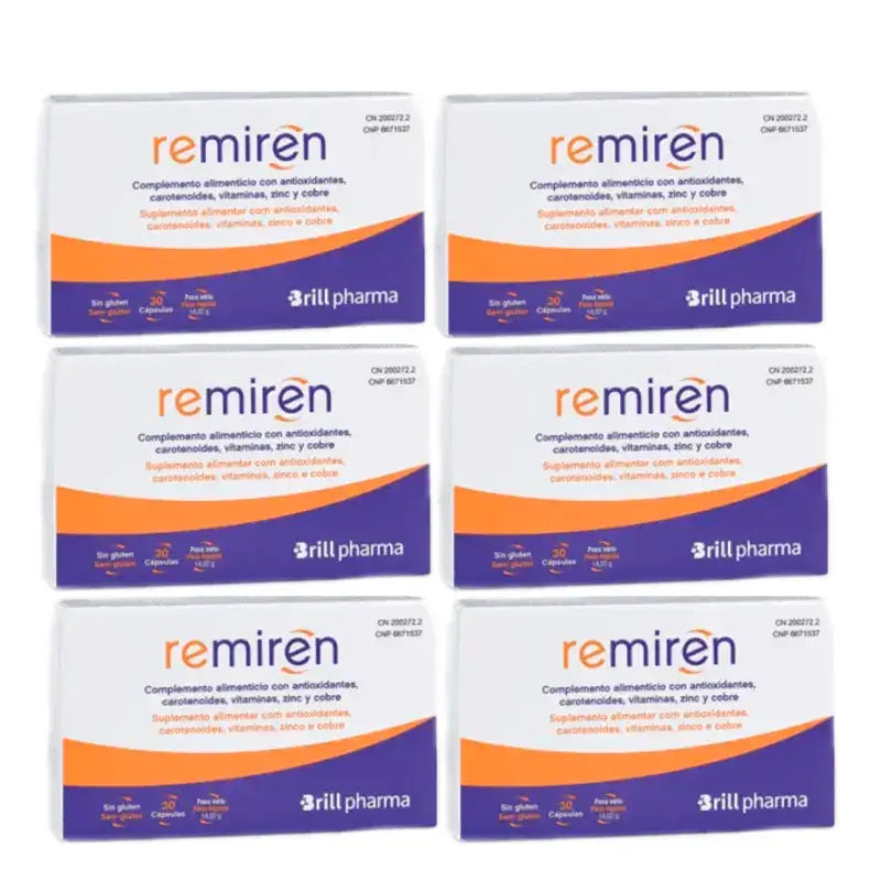 Remiren, Pack 6 x 30 Capsules