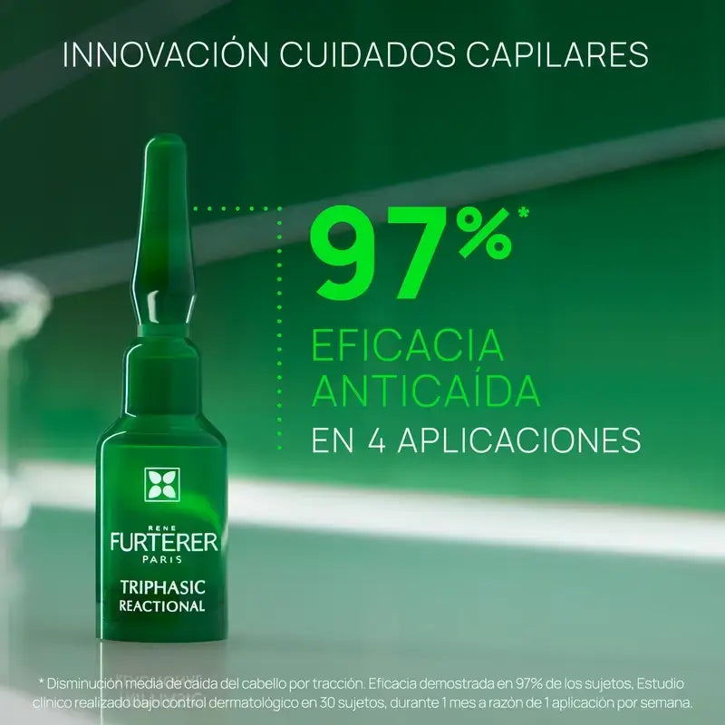 René Furterer Triphasic Reactional Ampoules Pack 5 ml x 12 Ampoules