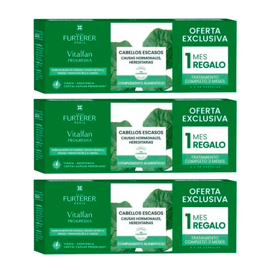 Rene Furterer Vitalfan Anti Hair Loss Progressive , Pack 3 x 30 capsules