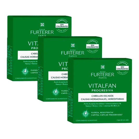 Rene Furterer Vitalfan Progressive Hair Loss, Pack 3 x 30 capsules
