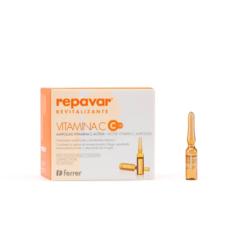 Repavar Revitalising Vitamin C Active Ampoules 20 Ampoules