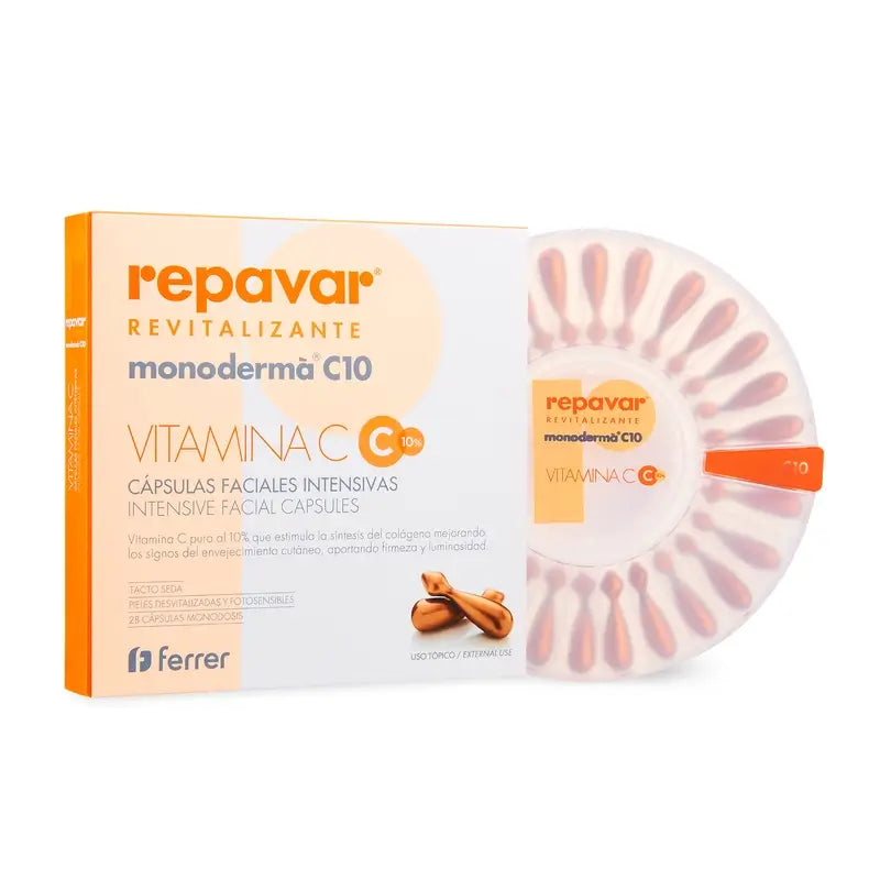 Repavar Revitalising Monoderma C10 28 capsules