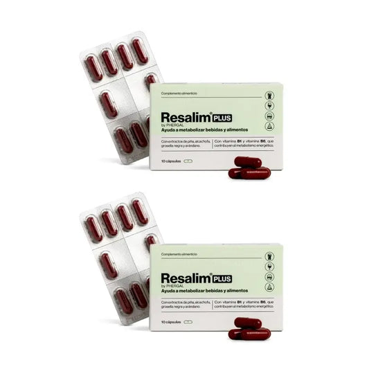 Resalim Plus Food Supplement Food Drink Metaboliser Food Drink, 2X10 Tablets