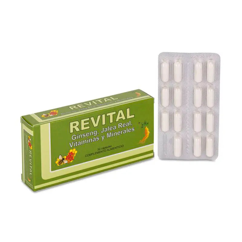 Revital Ginseng, Royal Jelly, Vitamins and Minerals, 30 capsules