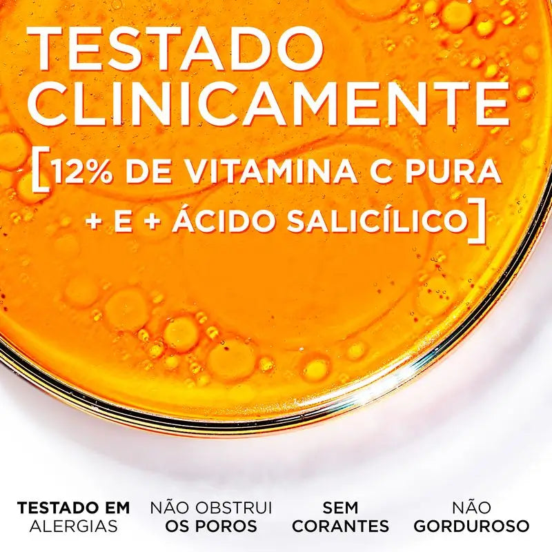 L'Oréal Paris Revitalift Clinical Serum [Wrinkle-Tone-Pores] With 12% Pure Vitamin C + Vitamin E + Salicylic Acid.