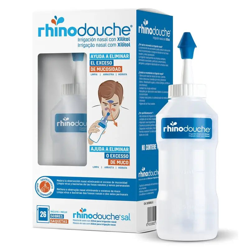 Rhinodouche Nasal Irrigator 500 ml + Salt 26 sachets