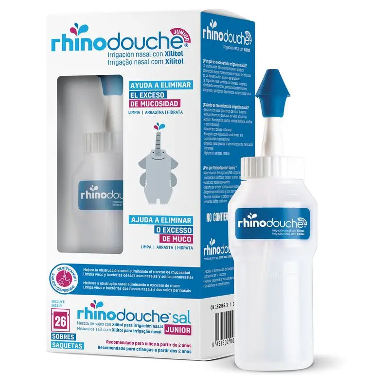 Rhinodouche Junior Nasal Irrigator 250 ml + Junior Salt 26 sachets
