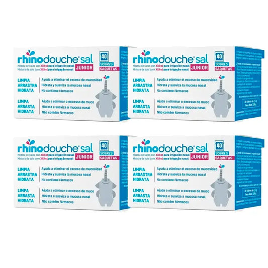 Rhinodouche Junior Salt, Pack 4 x 40 sachets