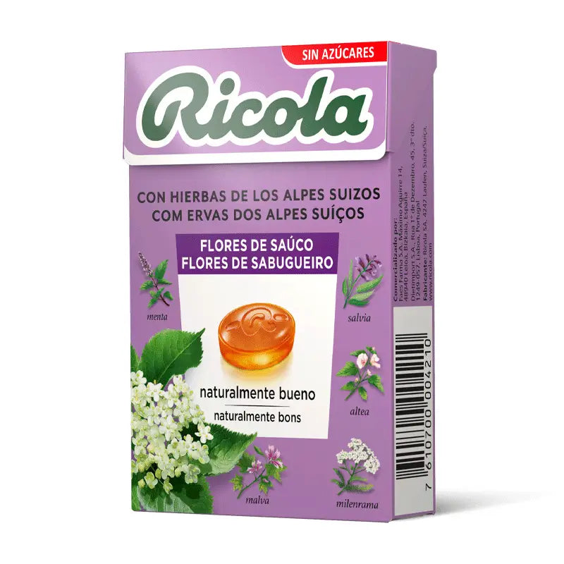 Ricola Sugar-Free Caramels Elderflower 50 G
