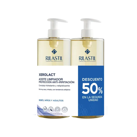 Rilastil Duplo Xerolact Oil 2A 50% Discount 1L, 1000ml + 1000ml