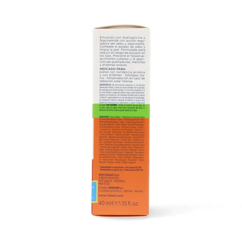 Rilastil Sun System SPF 50+ Acnestil, 40 ml