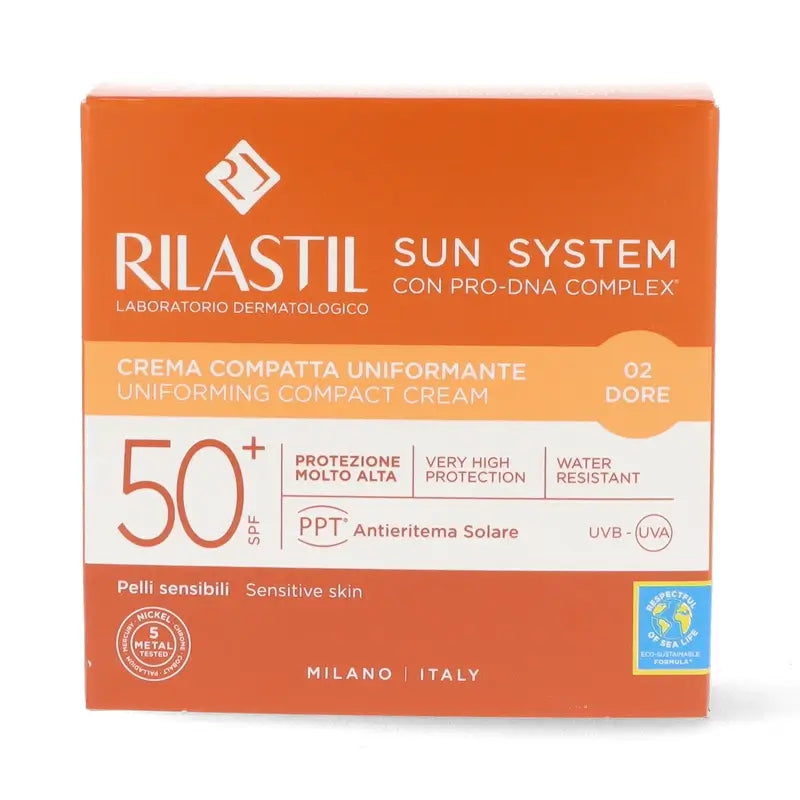 Rilastil Sun System SPF 50+ Compact Dore, 10 gr
