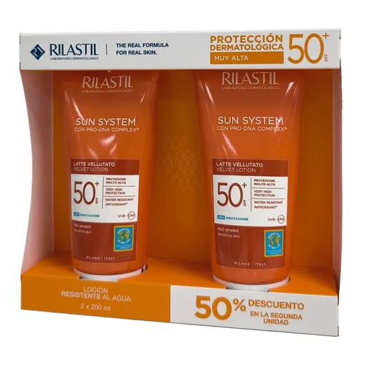 Rilastil Sun System 50 Milk Velluto , 2 x 200 ml