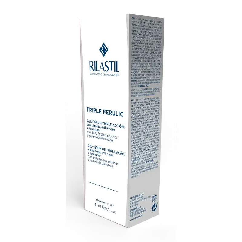 Rilastil Triple Ferulic Anti-Aging, Antioxidant and Brightening Serum, 30 Ml