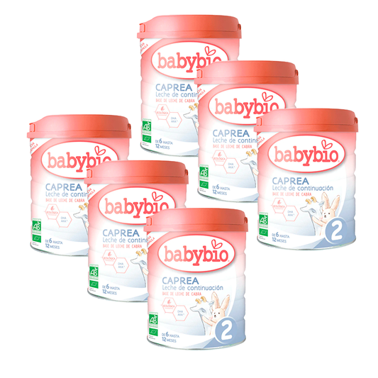 Babybio Pack Caprea 2 Goat Milk From 6 Months, 6 x 800 g
