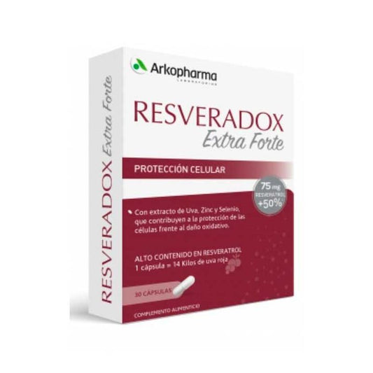 Resveradox Extra Forte 30 Capsules 75mg by Resveratrol Arkopharma
