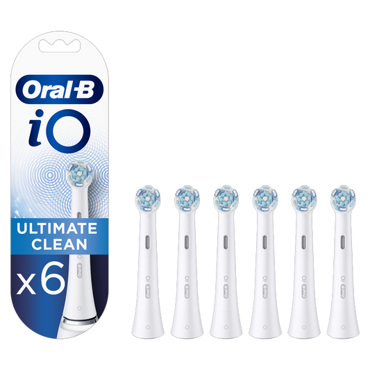 Oral-B Braun iO Ultimate Clean Replacement Brush Heads, 6-Pack
