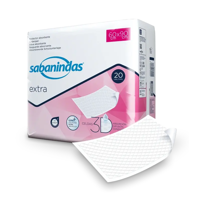 Sabanindas Extra Absorbent Pad Maxi 60 X 90 Cm. , 20 pcs.