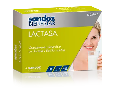 Sandoz Bienestar Lactase 30 capsules