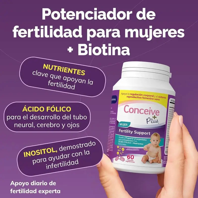 Sasmar Conceive Plus Female Fertility Support, 60 Capsules