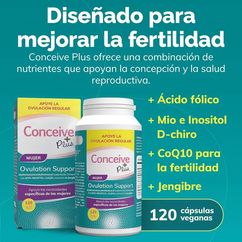 Sasmar Conceive Plus Female Ovulation, 120 Capsules
