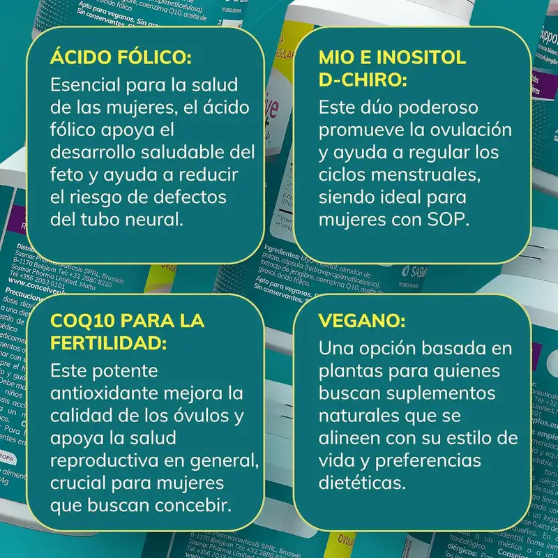 Sasmar Conceive Plus Female Ovulation, 120 Capsules