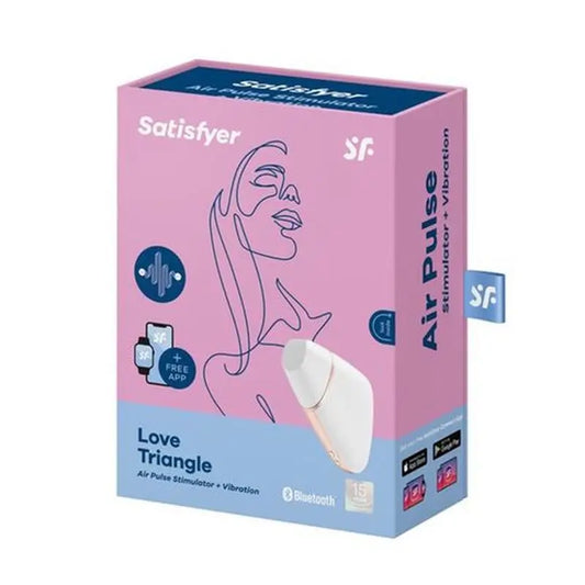Satisfyer Connect Love Triangle Stimulator & Vibrator - White