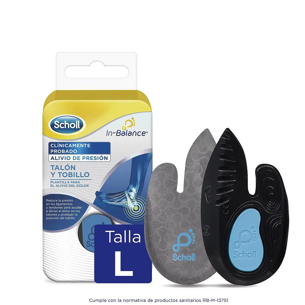Scholl In-Balance Heel and Ankle Insoles Size L