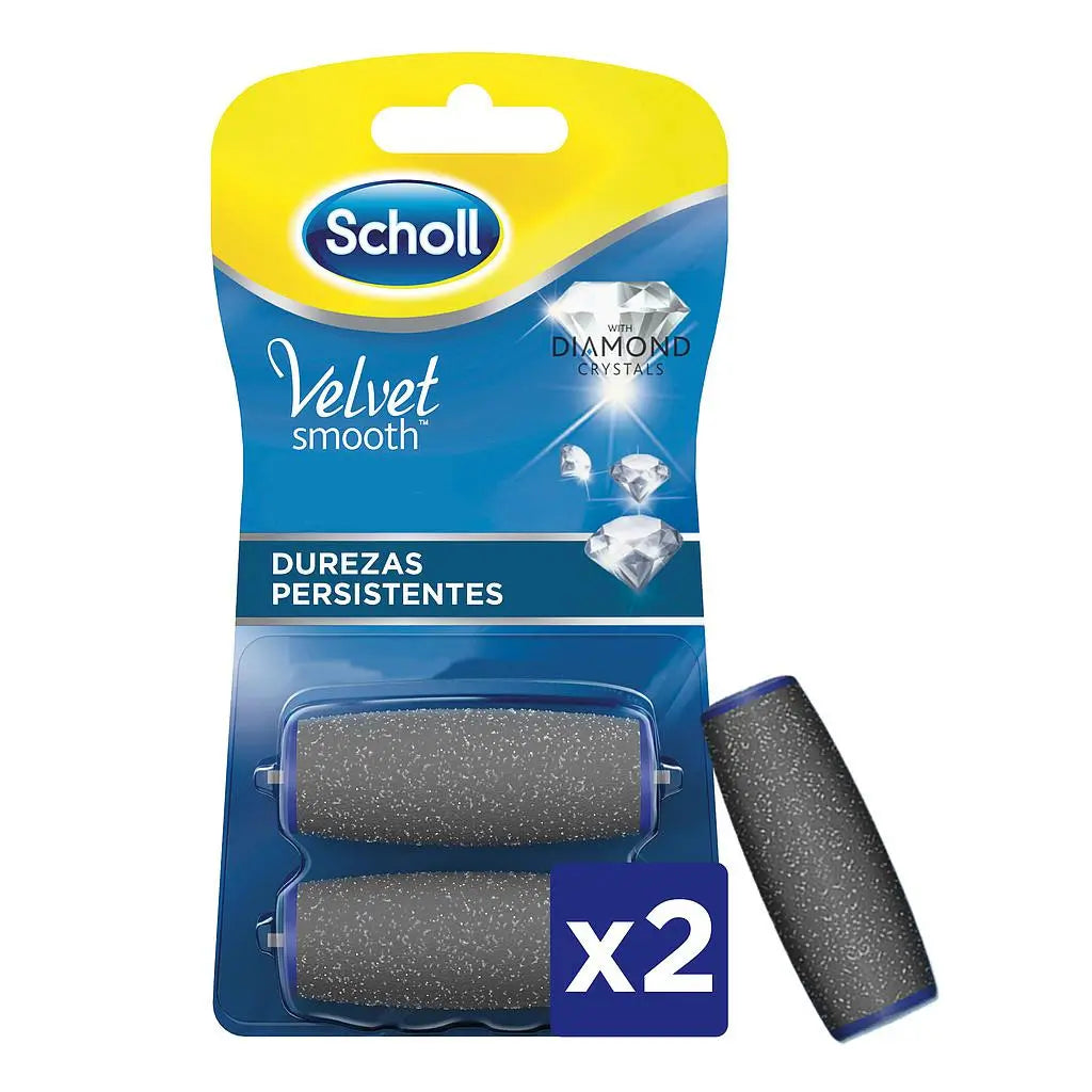 Scholl Velvet Smooth Stubborn Hardness File Refills 2 Units