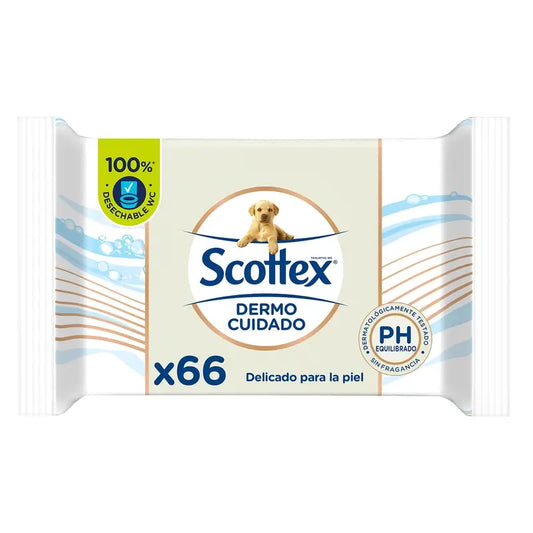 Scottex Dermo Care Moist Toilet Paper, 66 pcs.