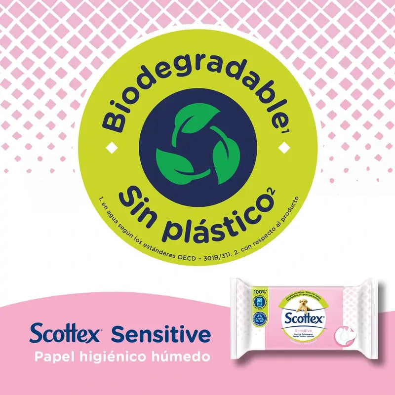 Scottex Sensitive Moist Toilet Paper , 38 pcs.