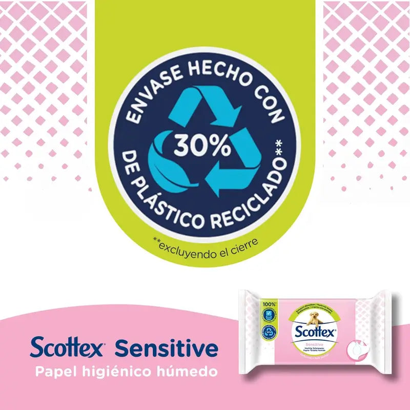 Scottex Sensitive Moist Toilet Paper , 38 pcs.